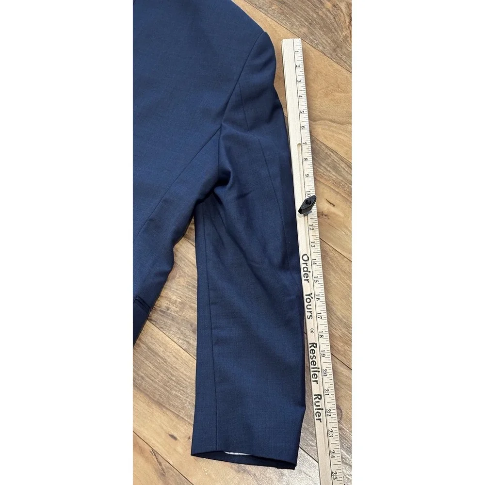 Ralph‎ Ralph Lauren Mens 38R Blue Glen Plaid Blazer  And Vest 100% Wool 2 Button